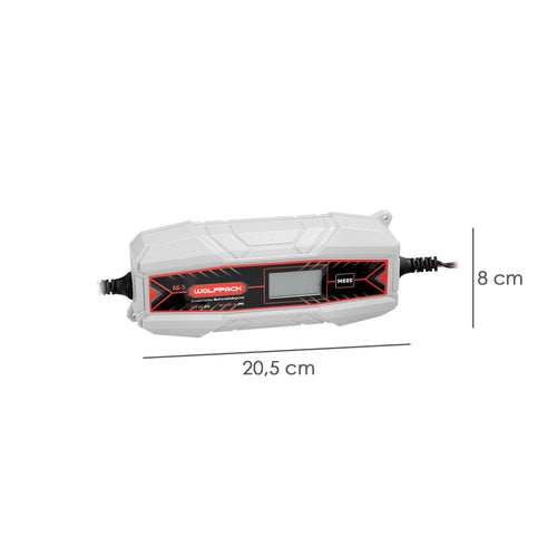 Cargador y Mantenedor de Baterías Automático 4/12V Wolfpack