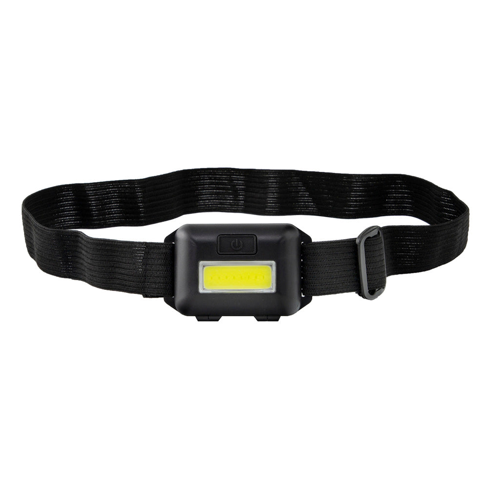Linterna Led Frontal Cabeza Ajustable 120 Lumenes 3 Modos, Cinta Ajustable, 3 Baterias AAA Incluidas