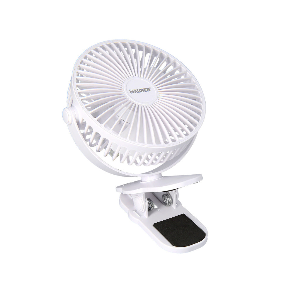 Ventilador Recargable con Clip 15 cm · 2400 mAh