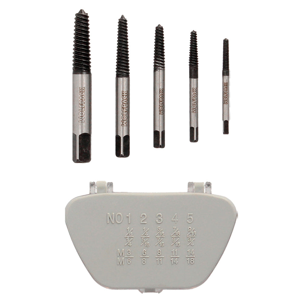 Juego Extractores Conicos Para Tornillos (5 Piezas)