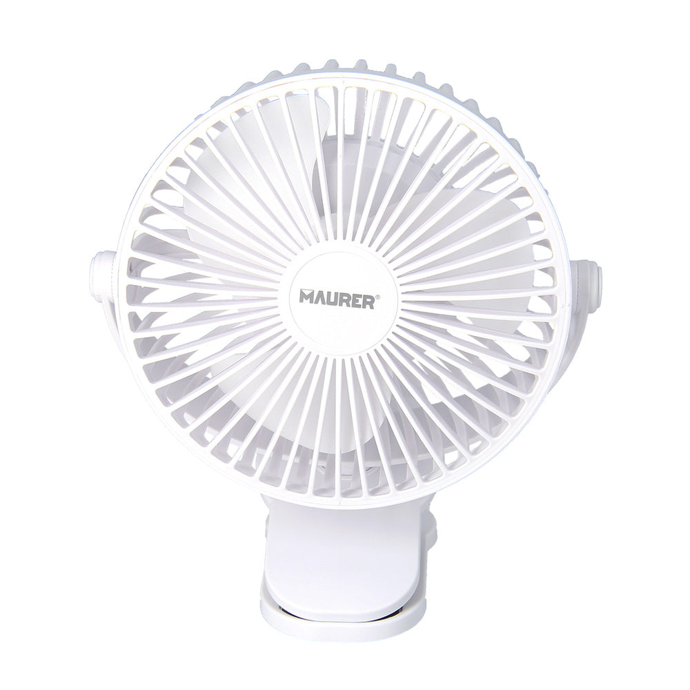 Ventilador Recargable con Clip 15 cm · 2400 mAh